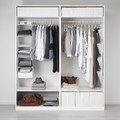 SKUBB Storage with 6 compartments, white, 35x45x125 cm