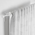 APELSTÄVMAL Curtains, 1 pair, white, 145x300 cm