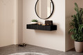 Wall-mounted Console Table Dresser Nicole, black/matt black