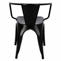 Metal Chair Paris Arms, black