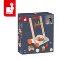 Janod Wooden blocks with cart 3+