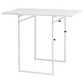 MUDDUS Drop-leaf table, white, 48/92x60 cm