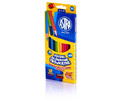 Astra Triangular Coloured Pencils 12 Colours + Sharpener