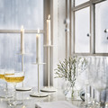 FRÖJDA Candlestick, set of 3, white