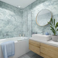 Wall Panel PVC Vilo Motivo 330, blue marble, 2.65 m