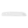 GoodHome Set of 3 Chopping Boards Datil, white