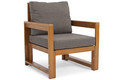 Outdoor Armchair MALTA, brown/graphite