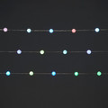 LED Lighting Chain 40 LED, balls, indoor, multicolour