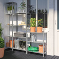 HYLLIS Shelving unit in/outdoor, 160x27x74-183 cm