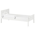 KRITTER bed frame with slatted bed base, white, 70x160 cm