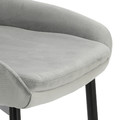 Upholstered Chair Floyd Velvet, grey