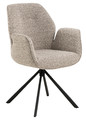 Swivel Chair Aura with Armrests Aura, beige