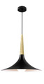 GoodHome Pendant Lamp Arraqis E27 38cm, black