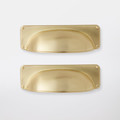 GoodHome Cabinet Cup Handle Juniper, gold/brass, 2 pack