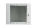 Lanberg Wall-mounted Rack 19'' 9U 600X450mm, grey