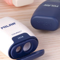 Milan Sharpener & Eraser 2in1 Compact 1918 16pcs