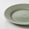 STRIMMIG Side plate, stoneware pale grey-green, 21 cm