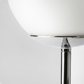SIMRISHAMN Table lamp, chrome-plated, opal white glass, 42 cm