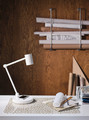 NYMÅNE Work lamp with wireless charging, white