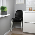 LIDÅS Chair, black/Sefast white