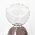 EFTERTÄNKA Decorative hourglass, clear glass/sand, 10 cm
