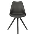 Dining Chair Norden Star Square, black/black