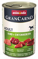 Animonda GranCarno Adult Beef & Duck Hearts Dog Wet Food 400g