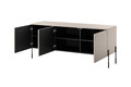 Three-Door TV Cabinet Sonatia 150, cashmere