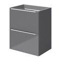 Goodhome Wall-mounted Basin Cabinet Imandra Slim 50cm, grey