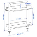 RELATERA Desk combination, white/light gray-green, 117x60 cm