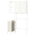 ENHET Storage combination, white, 120x32x204 cm