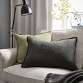 LAGERPOPPEL Cushion cover, anthracite, 40x58 cm