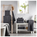 SALVIKEN Bath towel, dark grey, 70x140 cm