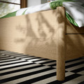 TONSTAD Bed frame with storage, oak veneer, 90x200 cm