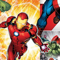 GoodHome Fleece Wallpaper Marvel Heima, multicolour