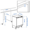 YTTERNÄS Under counter freezer, IKEA 500 integrated, 94 l