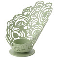 SILKESTRÄD Tealight holder, light green, 11 cm