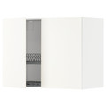 METOD Wall cabinet w dish drainer/2 doors, white/Vallstena white, 80x60 cm