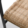 ULRIKSBERG Armchair, rattan, anthracite