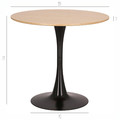 Table Simplet Skinny 80 cm, oak/black