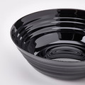NÄTBARB Serving bowl, black, 22 cm