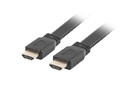 Lanberg Cable HDMI-HDMI v2.0 1.8m black flat 4K 60Hz, full copper