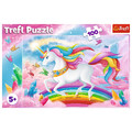 Trefl Children's Puzzle In a Crystal World Unicorn 100pcs 5+