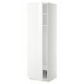 METOD High cabinet w shelves/wire basket, white/Ringhult white, 60x60x200 cm