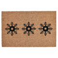 VINTERFINT Door mat, snowflake pattern natural, 40x60 cm