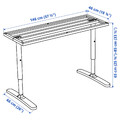 BEKANT Underframe for table top, white, 160x80 cm