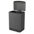 GoodHome Waste Bin Elland 5 l, ebony