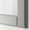 BODBYN Glass door, grey, 40x60 cm