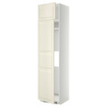 METOD Hi cab f fridge or freezer w 2 drs, white/Bodbyn off-white, 60x60x240 cm