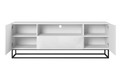 TV Cabinet Asha 167 cm, metal legs, high-gloss white